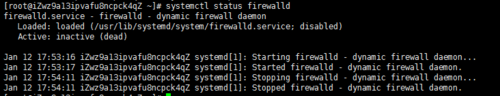 CentOS 防火墙开放端口提示 FirewallD is not running