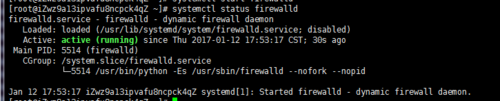 CentOS 防火墙开放端口提示 FirewallD is not running