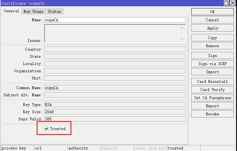 ROS 路由器搭建 OpenVPN 服务