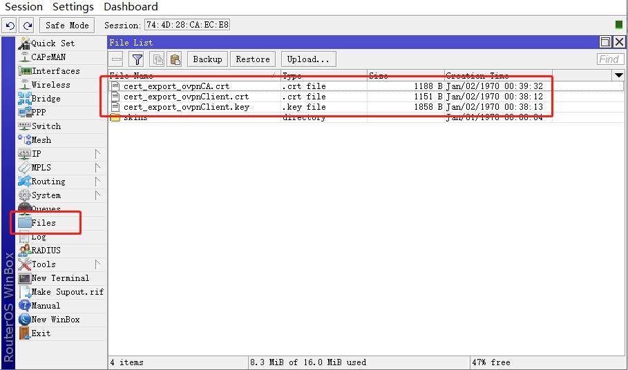 ROS 路由器搭建 OpenVPN 服务