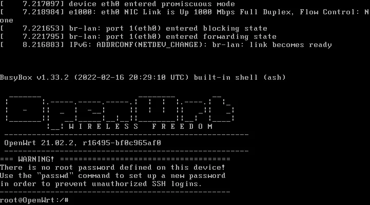 在 VMware Workstation 上搭建 OpenWrt 软路由系统