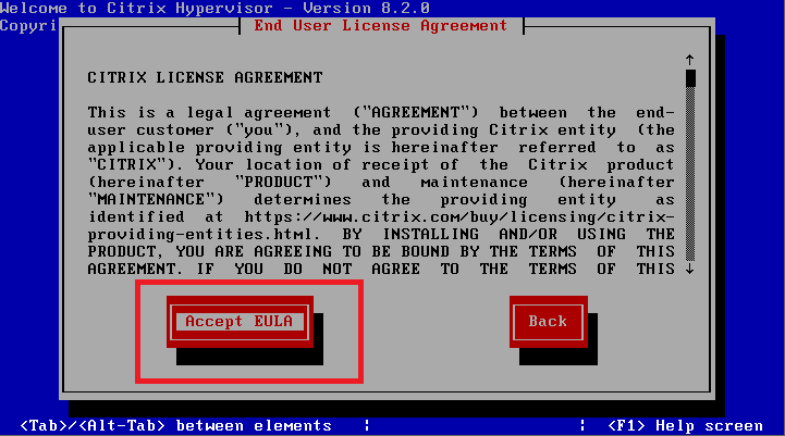 Citrix Hypervisor（XenServer）8.2 安装步骤