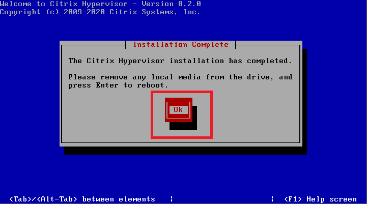 Citrix Hypervisor（XenServer）8.2 安装步骤