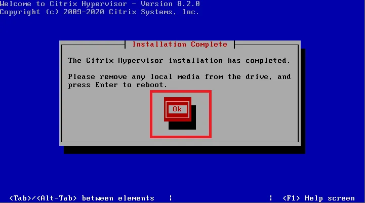 Citrix Hypervisor（XenServer）8.2 安装步骤