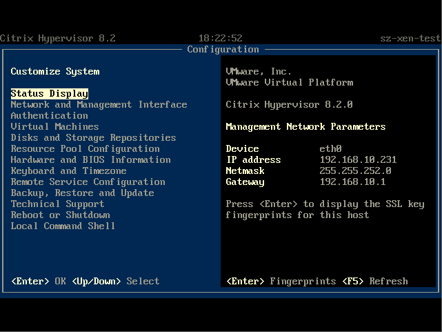 Citrix Hypervisor（XenServer）8.2 安装步骤
