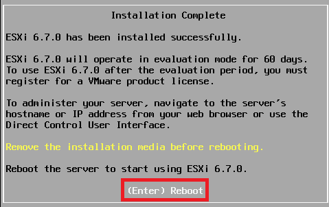 VMware ESXi 6.7 安装步骤
