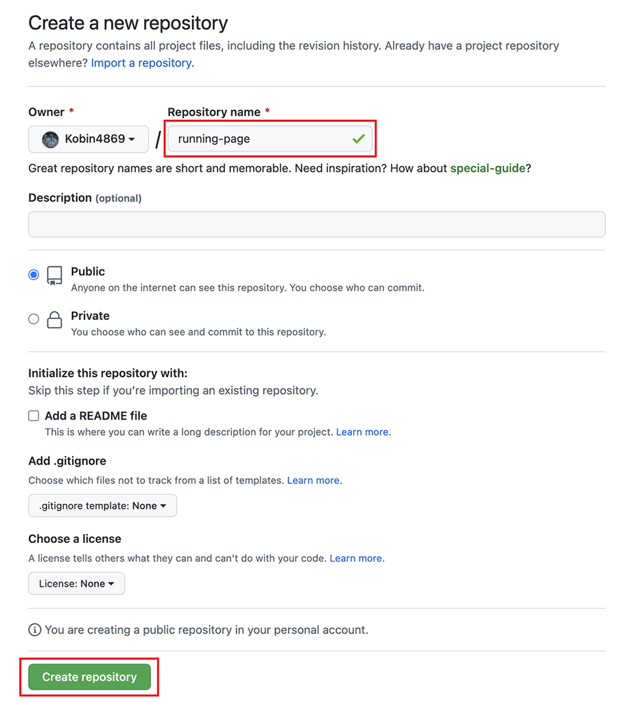 使用 GitHub Pages 部署 Running Page 个人跑步主页