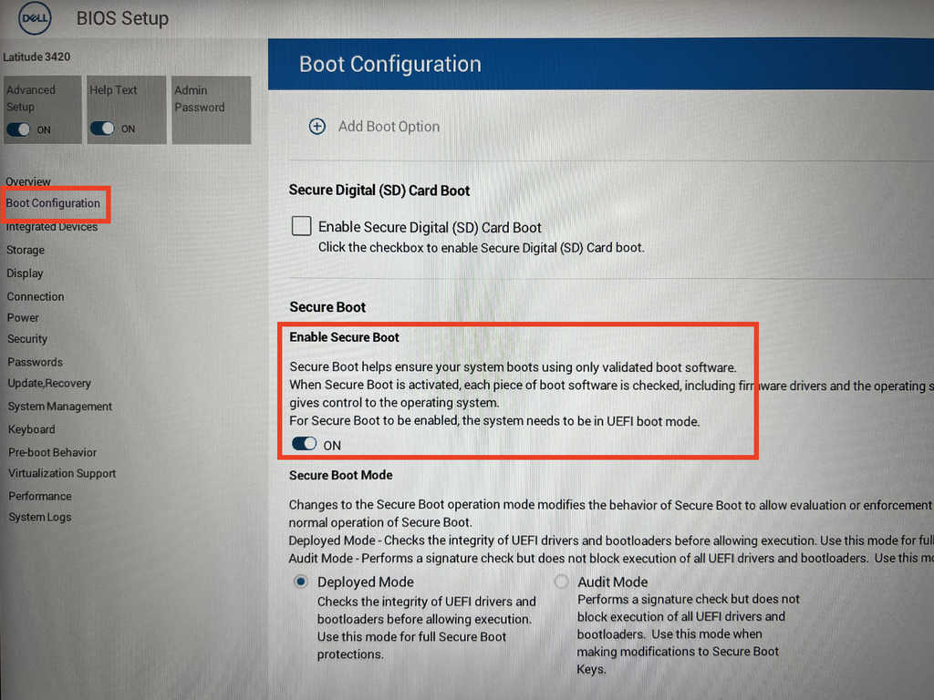 Dell 笔记本新版 BIOS 设置 U 盘启动