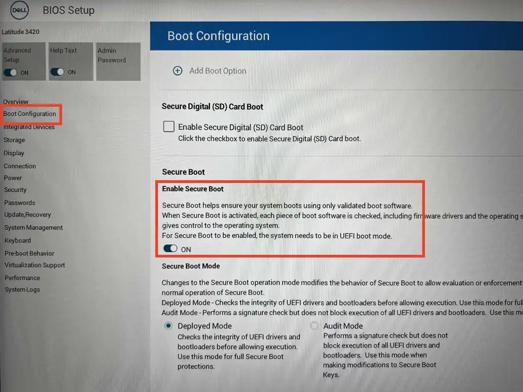 Dell 笔记本新版 BIOS 设置 U 盘启动
