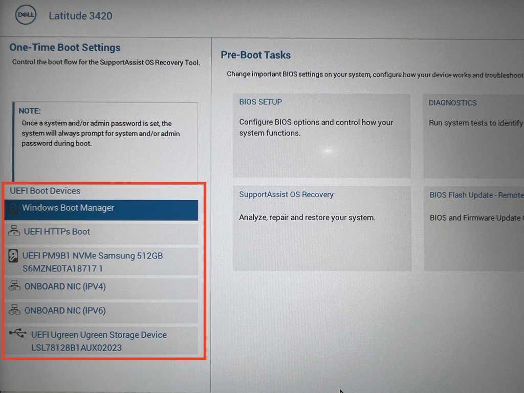 Dell 笔记本新版 BIOS 设置 U 盘启动