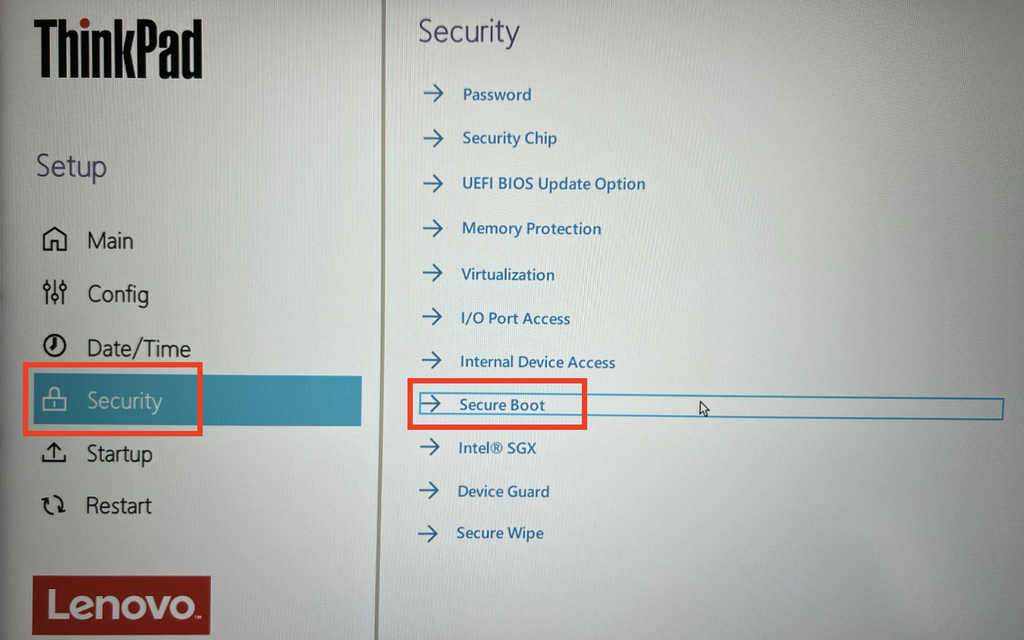 ThinkPad 笔记本新版 BIOS 设置 U 盘启动