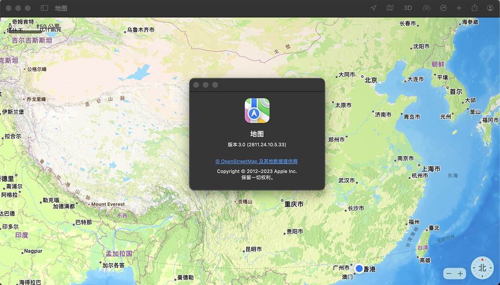 Mac 系统地图收藏位置不准确及无法使用路线规划
