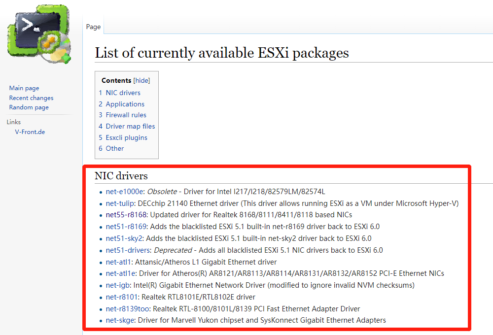 WMware ESXi 安装过程中提示 No Network Adapters