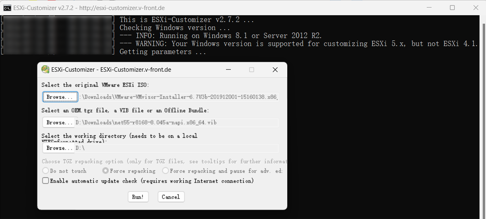 WMware ESXi 安装过程中提示 No Network Adapters