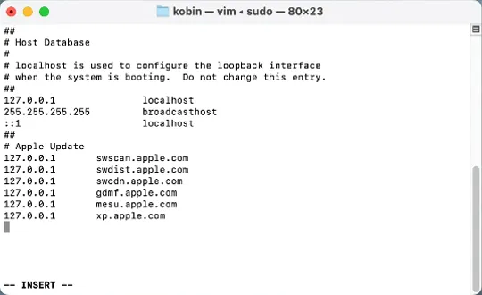Mac 系统屏蔽自动更新